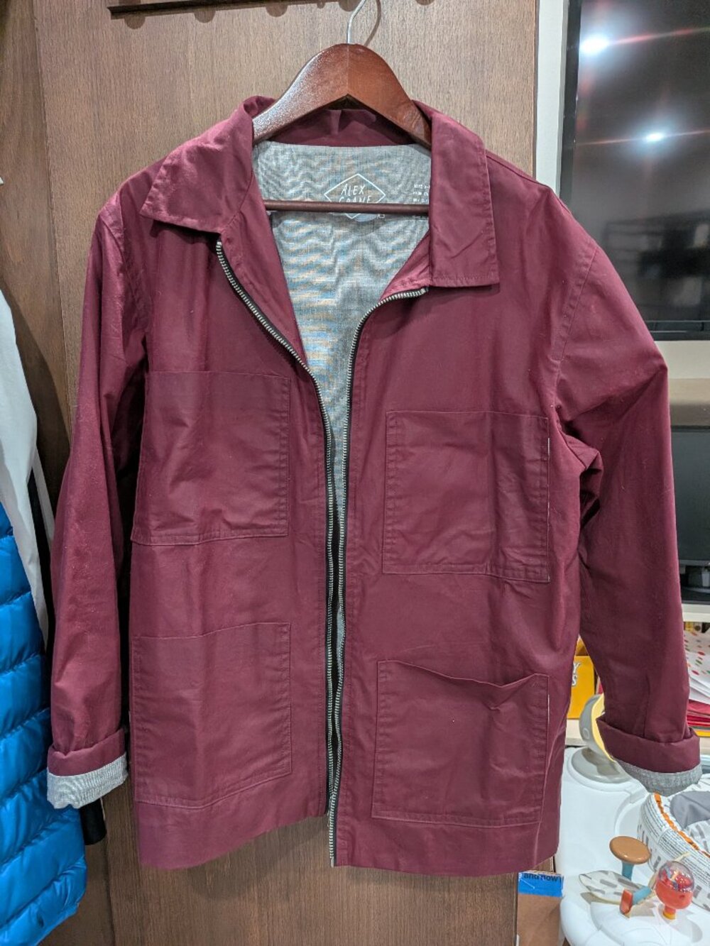 Alex Crane Point Jacket | Waxed Canvas | Wine